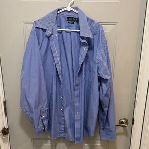 Ralph Lauren Men's Blue Pinstripe Shirt